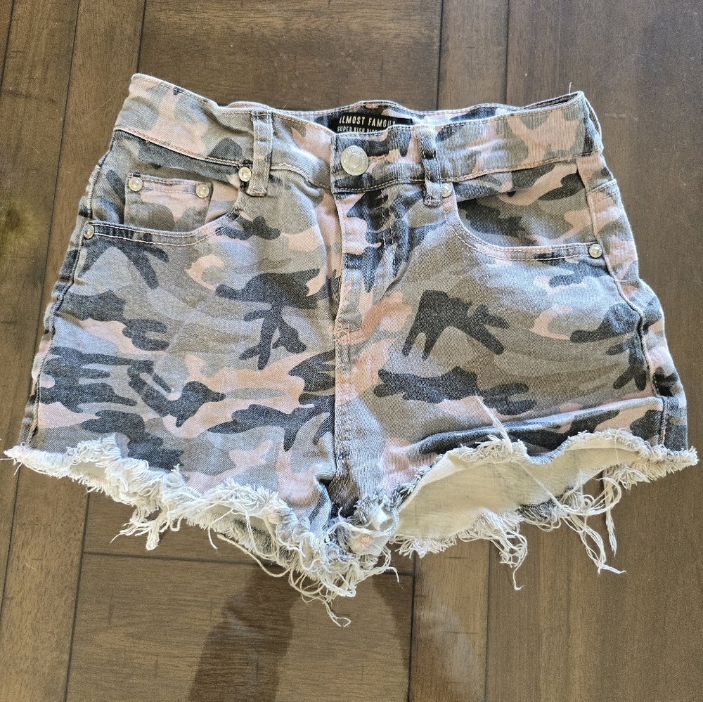 Camo Jean shorts